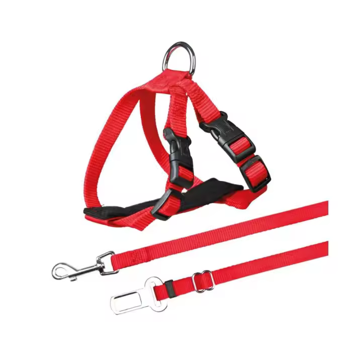 TRIXIE Arnés y Cinturón seguridad Gatos, 20-50 cm, Rojo - 1