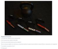 Roar® Correas Levantamiento de Pesas Profesionales 100% Algodón, Straps Powerlifting, Agarres para Gym, Agarraderas Gimnasio para Peso Muerto, Crossfit Weight Lifting - details 2