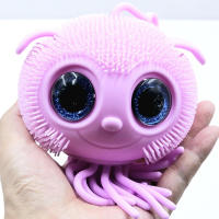 Juguete Electrónico De Ojos Grandes Y Medusa De Gelatina Con Flash Band TPR Pinching Y Relaxing Toy Para Niños De 3-12 Años - details 2