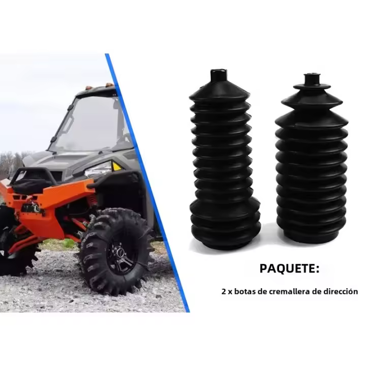 Par De Cubiertas De Enjambre De Dirección En Goma Negra Para Polaris RANGER 570 800 GENERAL 1000 RZR XP 900 Partes De ATV&UTV&SSV - 1