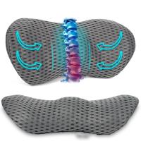 Almohada De Soporte Lumbar Para Alivio De Dolor De Espalda Con Tela De Espuma De Memoria Para Coches Sillas De Oficina Consolas De Juego Sofás Reclinadores Camas - details 7