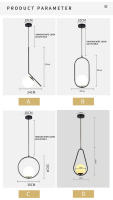 Lámpara Colgante Moderna Para Sala De Estar Comedor Nórdica Restaurante Cocina Dormitorio Iluminación Pendente Césped - details 13