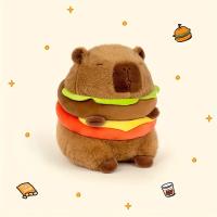 Muñeco De Peluche Capibara Hamburguesa Juguete Suave Simulación Anime Animal De Peluche Kawaii Regalo Para Niños - details 5