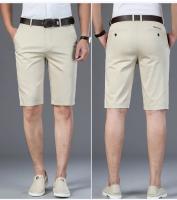Nuevos Shorts Casuales Para Hombre 2024 5 Colores Verdes Beige Negro Azul Marino Estilo Recto Elásticos Moda Verano - details 23
