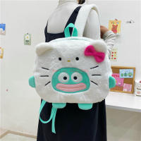 Nueva Mochila De Hombros Kawaii Sanrio Hangyodon Con Diseño De Hello Kitty Y Gato Pequeño De Color Contraste Mochila Versátil Para Adultos Y Adolescentes - details 2