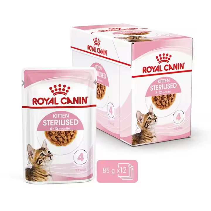 Royal Canin Humedo Kitten Sterilized 12X85g - 1