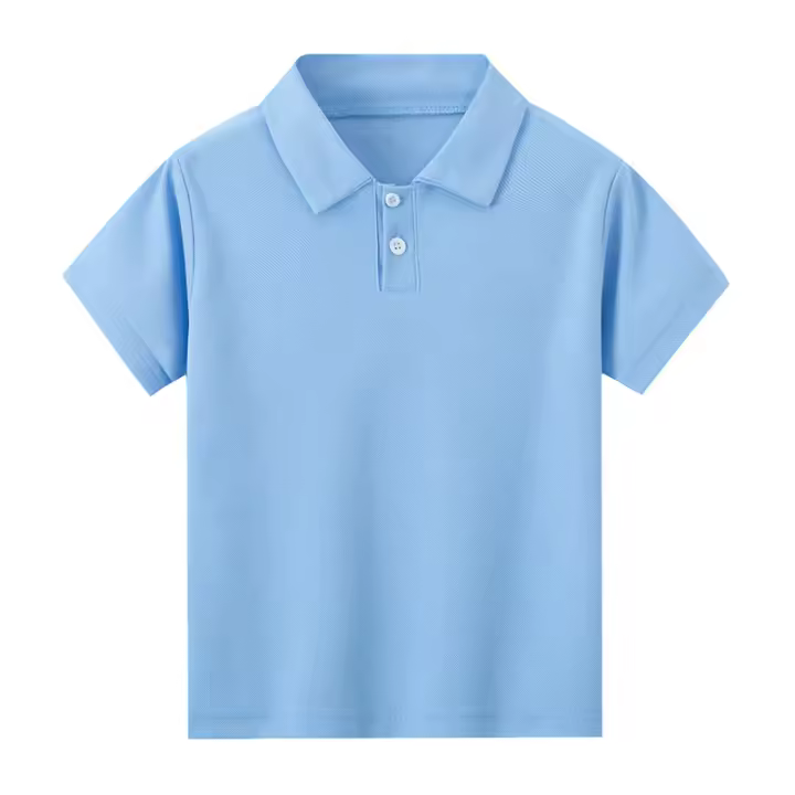 Camisa POLO Para Niños Y Niñas De Color Sólido Moda Deportiva Casual Con Mangas Cortas Cómoda Para Verano Talla True Fit - 1