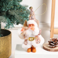 Muñeco De Navidad De Peluche Santa Claus De Pie Decoración Colgante Para Navidad Esquí En Remolque Sled Ornamento Para Árbol De Navidad - details 8