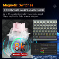 Teclado Mecánico De Juego E-YOOSO Hz82 RGB USB 8K Con Interruptores Magnéticos 82 Teclas Cable Desmontable Para PC Laptop - details 4