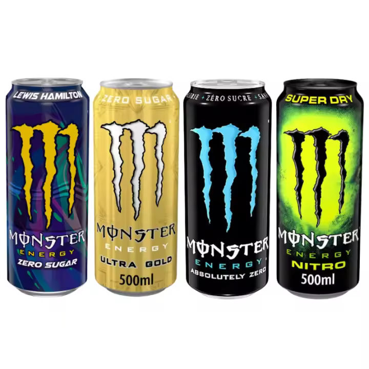 Caja 24 Monster Ultra Variados (6 Lewis Hamilton, 6 Ultra Gold, 6 Absolutly Zero, 6 Nitro) - 1