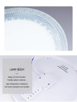 Lámpara De Techo LED Ultrafina IRALAN Con Cristal Redondo Luz Neutra Fría Caliente Para Dormitorio Cocina Balcón Estilo Moderno - details 5