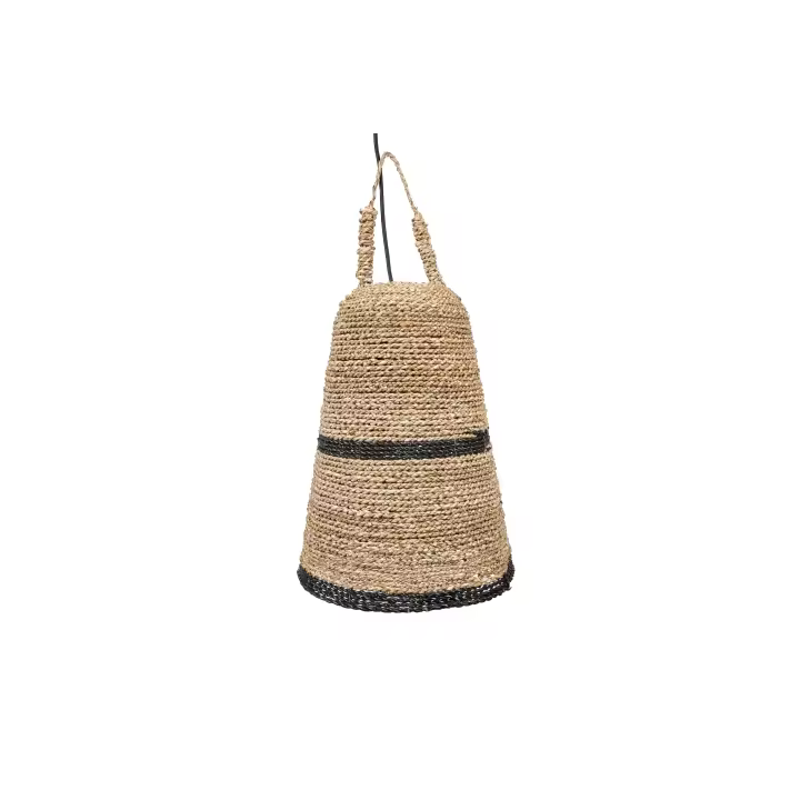 LAMPARA FIBRAS NATURALES NATURAL/NEGRO HM47548 FIJALO - 1