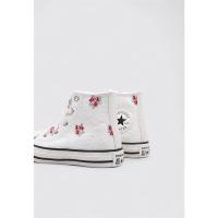 Converse CHUCK TAYLOR ALL STAR VINTAGE EMBROIDERY Deportivas Planas Niña Blanco - details 2