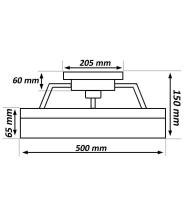 STARLED Ventilador LED De Techo CRETA Negro - 30W 6CCT - IP20 - 50cm - details 1