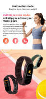 M7 smart bracelet, color screen sports bracelet, multifunctional bracelet with pedometer, heart rate, blood pressure, sleep music - details 5