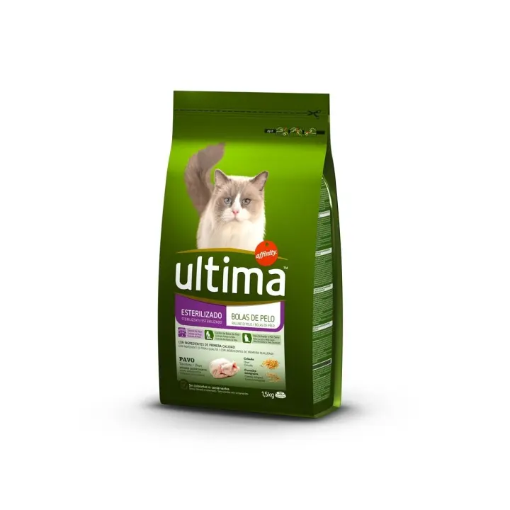 Affinity Ultima Alimento Pienso Gatos Con Pavo Cebada Cereales Esterilizados - 1.5 kg. - 1
