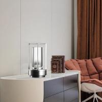 Lámpara De Mesa LED Aluminio Cristal Restaurante Barra Luz De Escritorio Dimmable 5200mAh Carga USBInterruptor Táctil Decoración Dormitorio - details 10