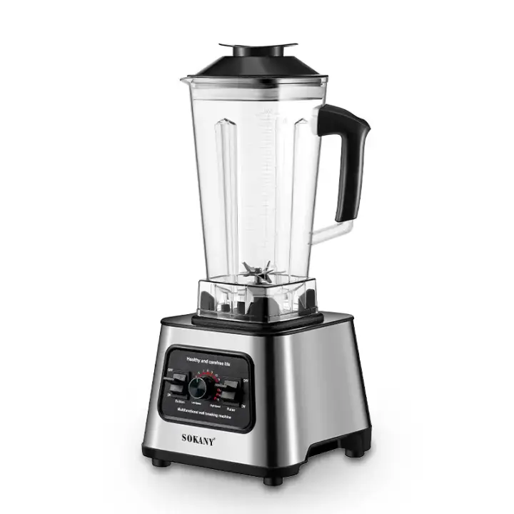 Batidora profesional potente de 6000W, exprimidor, batidora de mesa, contenedor de 2,5l, procesador de alimentos, mezclador para frutas y nueces de hielo - 1