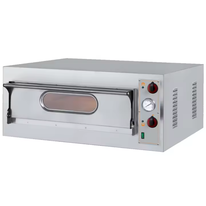 EURAST HORNO PIZZAS INDUSTRIAL DE 1 CÁMARA ELÉCTRICO PARA 6 PIZZAS Ø 360 - 9000 W 400/3V 950x1220x400 mm - 105 Kgs - 1