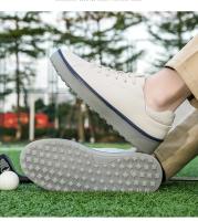 Zapatos De Golf Para Hombre Y Mujer Entrenadores Casuales De Cuero Impermeables Con Lazo Spikeless Antideslizantes Para Viajes Y Práctica Avanzada - details 5