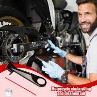 Aplicador De Grasa Para Cadena De Motocicleta Herramienta De Limpieza Y Lubricación Para Bicicletas Moto Oíl MessFree Para Adultos Uso Outdoor - details 1