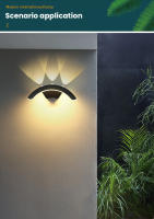 Lámpara De Pared LED Impermeable IP66 Para Exterior 10W Iluminación De Jardín Y Balcones Decoración Luz De Exterior AC110V 220V - details 2
