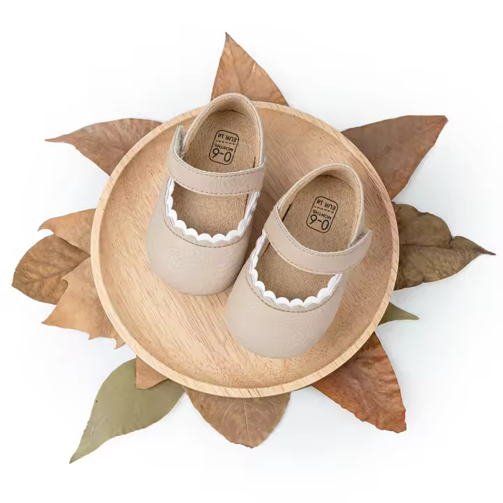 Zapatos De Bebé Niña Princesa Vestido PU Suela De Goma Antideslizante Nudo Mariposa Infantil Cuna Primeros Pasos Niña Recién Nacida - 1