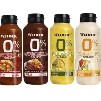Weider Salsa Zero Barbacoa 265 Ml - Bajo en Calorías, Sin Grasas Saturadas - 1