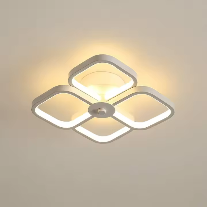 Lámpara de Techo Moderna LED Ajustable Luz de Techo Simple Cuadrada 30W Luminaria para Dormitorio Sala de Estar Pasillo Cocina - 1