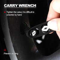 Nueva Capa De Válvula De Neumático Para Coche Con Llavero Y Abrazadera Compatible Con Renault Megane 2 3 4 Twingo Clio Talisman Captur Trafic Kwid - details 4