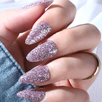 24PCS Uñas Postizas Cuadradas De Color Carne Pura Para Fiestas Y Citas Uñas Postizas De Ambra ABS Para Uso Diario - details 14