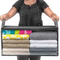 Bolsa Plegable De Almacenamiento Para Ropa Y Juguetes Organizador De Algodón No Tejido Para Hogar Cubiertas Y Fundas - details 4