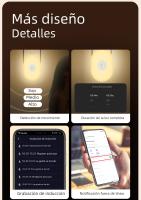 Lámpara De Pared Inteligente LED WiFi Tuya Con Sensor De Movimiento PIR Luz Nocturna Blanca Cálida Y RGB Control Remoto Por App Compatible Con Alexa Y Google Home - details 10