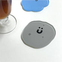 Taza De Acero Inoxidable Con Diseño De Sonrisa Cartoon Resistente Al Calor Tapete De Acrílico Para Copas Y Tazas Tapete De Posar Para Bebidas Y Comida - details 7