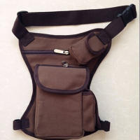 Bolsa De Hombro Mensajero De Motocicleta Para Hombre En Lona Multiusos Con Cinturón Y Pierna Baja Para Viaje Y Deporte - details 7