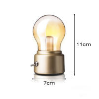 Lámpara De Escritorio LED Clásica Recargable Por USB Luz De Noche Retro Decorativa Bombilla Incluida Material ABS - details 4