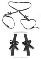 Haranna De Piernas En Cuero PU Sexy Lencería Para Mujer BDSM Enredo Garter Belt Y2k Ropa Erótica Gótica Con Cordón Underwear Fetiche Garter Body - details 15