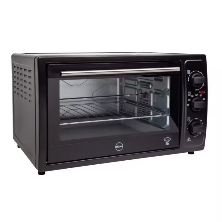 Eldom Horno Eléctrico con Asador Giratorio PR500 - 48 Litros - Disfruta de Platos y Pasteles Caseros - 1