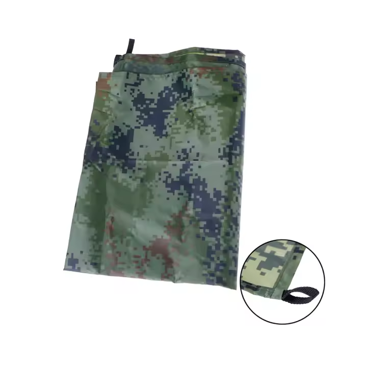 Manta De Camping Impermeable Triangular Para Playa Y Tienda De Campaña Protección Solar Y Lluvia Con Bolsa De Almacenamiento - 1