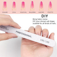 50Pcs Sandpaper De Doble Cara Para Uñas 80/100/180 Emery Board Trimmer Manicure Buffer Para Salón De Manicura Suministros De Uñas - details 3