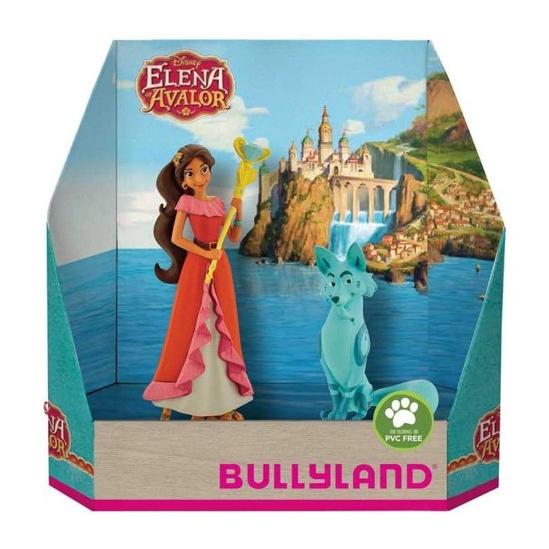 Disney-Juego de Figuras de  Elena de Avalor con zorro bullyland
