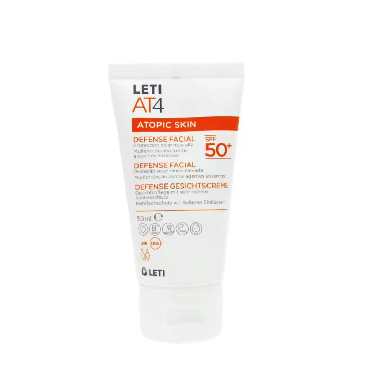 Leti at4 atopic skin defense facial spf 50+ de 50 ml - 1