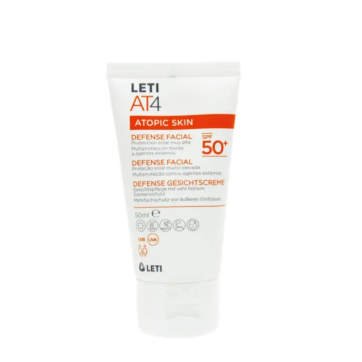 Leti at4 atopic skin defense facial spf 50+ de 50 ml - 1