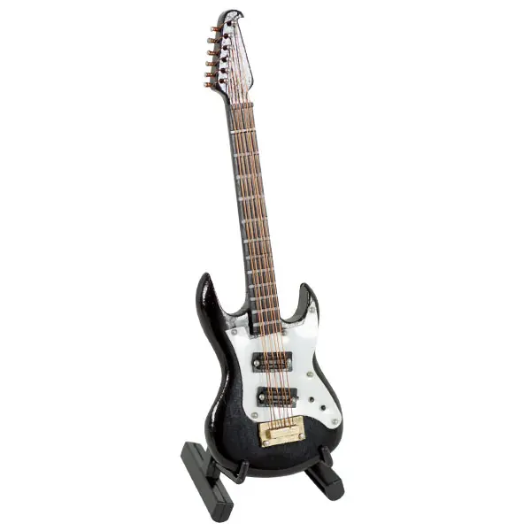 mini guitarra electrica para adorno 12 cms dd009 - 1