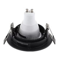 Anillo De Iluminación LED RECESO GU10MR16 Negro Aluminio 10/20/PCS Soporte Para Lámpara De Punto Fijo De Luz De Spot - details 4