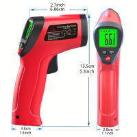 Láser Infrarrojo Termómetro De Mano LAOLAU DT-500 No Contacto Medidor De Temperatura Digital Sensor Temporal 500°C - details 2