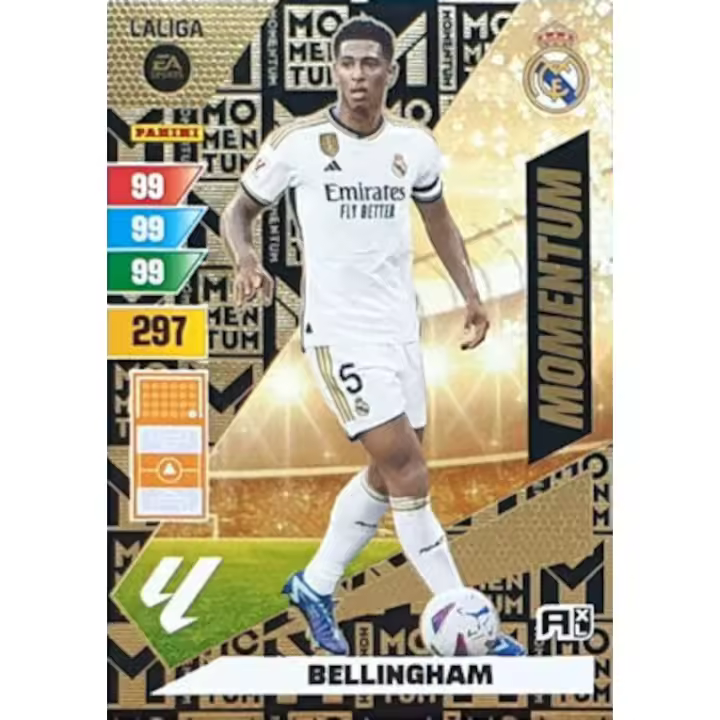 Elige tu carta Momentum & Edición Limitada Panini Adrenalyn XL 2023/24 Bellingham Zaragoza Guiu Remiro Griezmann Koke Savinho Alaba Nico Williams Tchouameni Gundogan Carvajal De Paul Saul Yeremy Pino Kounde - 1