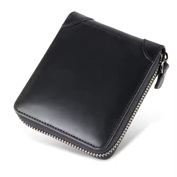 Cartera para Hombre with 8 portatarjetasy Bolsillo para Monedass, Cartera para Hombre, Cierres de Cremallera, Gift para Navidad, Fiesta, cumpleaños - 1