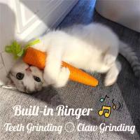 Juguete Interactivo Para Gatos Carota De Simulación Con Sonido Masticador De Dientes De Sisal Juguete De Masticación Para Perros Y Gatos - details 2