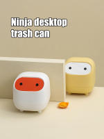 Papelera De Escritorio Ninja Familiar Mini De Doble Capa Con Contraste De Colores Adecuada Para Mesa De Vestir Oficina - details 0
